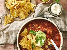 Mexican Meatballs with Corn Chips