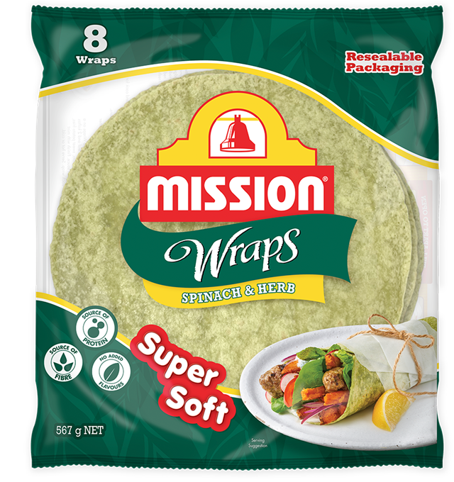 Mission Spinach & Herb Super Soft Render Logo