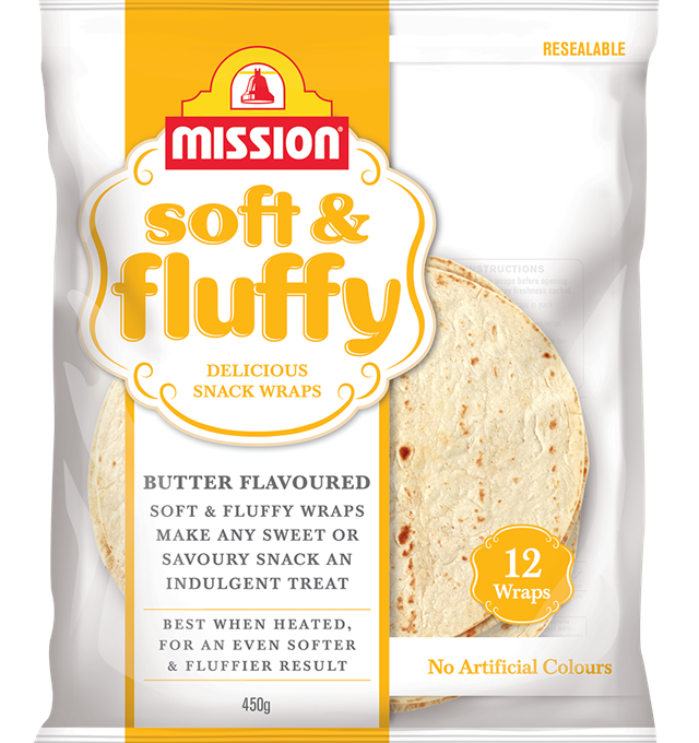 Mission Soft & Fluffy Butter Wraps Render