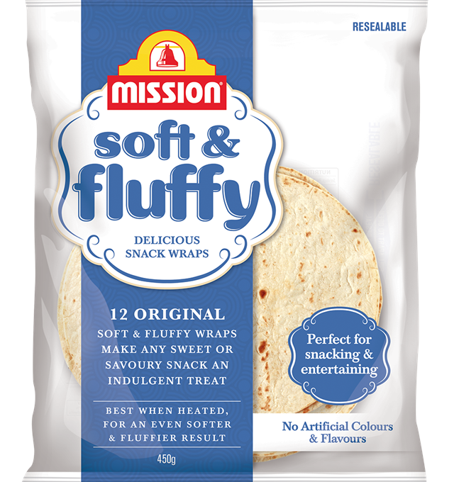 Mission Soft & Fluffy Wraps Render Logo