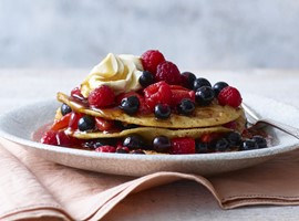 Soft & Fluffy French Toast with Wild Berries