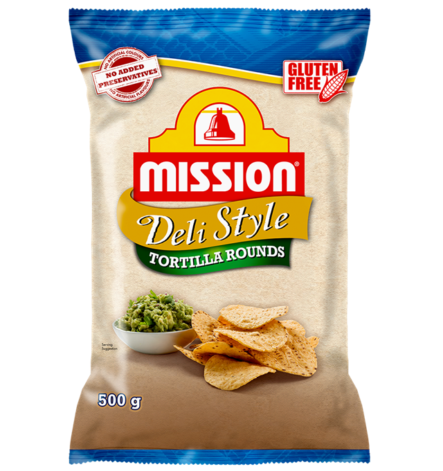 Mission Deli Style Tortilla Rounds Render Logo
