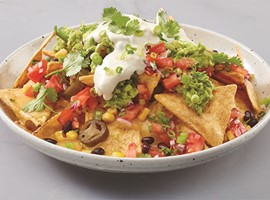 Tres Nachos with Mexican Black Beans