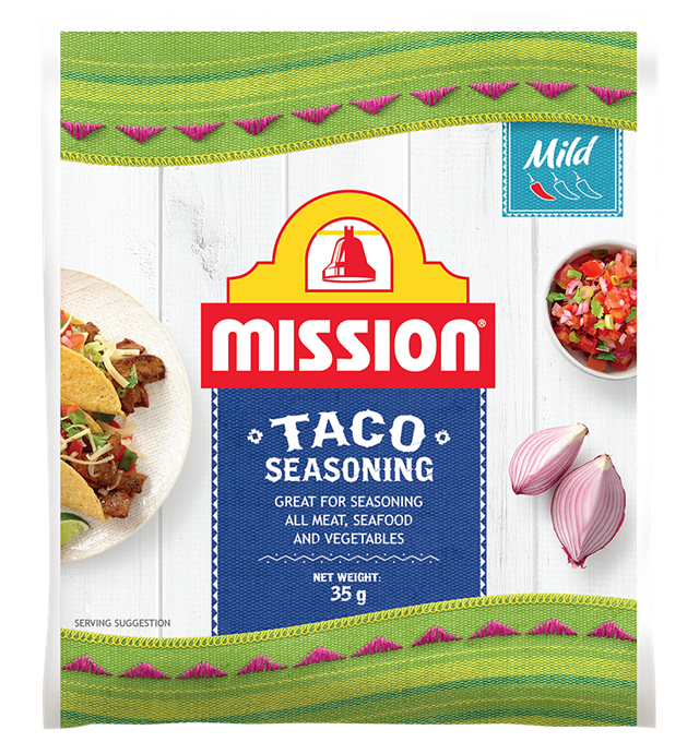 Mission Taco Seasoning Mix Render Logo