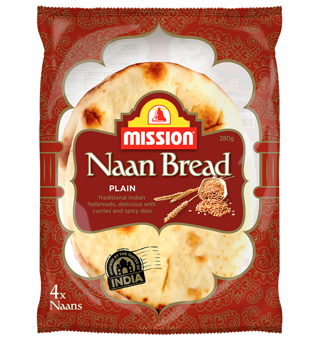Mission Plain Naan Bread Render Logo
