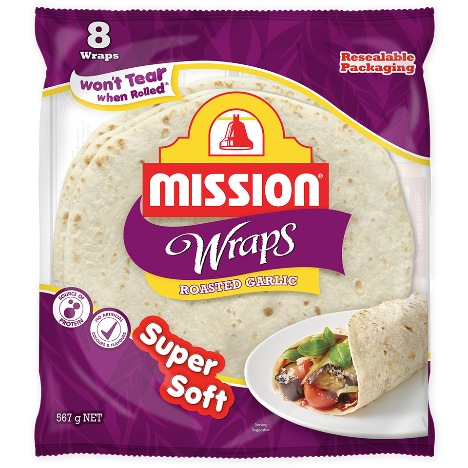 Mission Roasted Garlic Super Soft Wraps