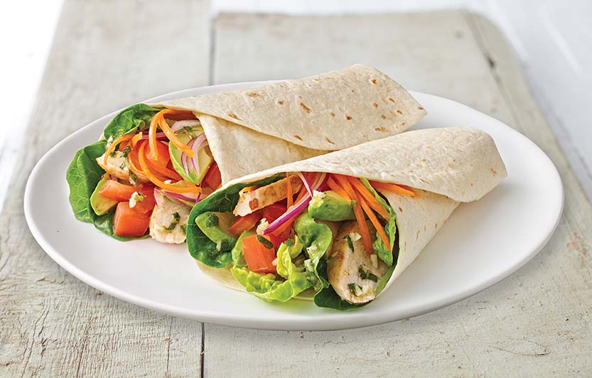Lemon & Herb Chicken Salad Wraps
