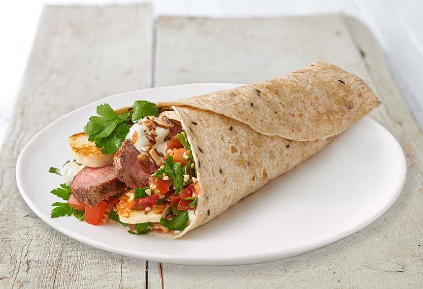 Lamb, Halloumi & Tabouli Wraps