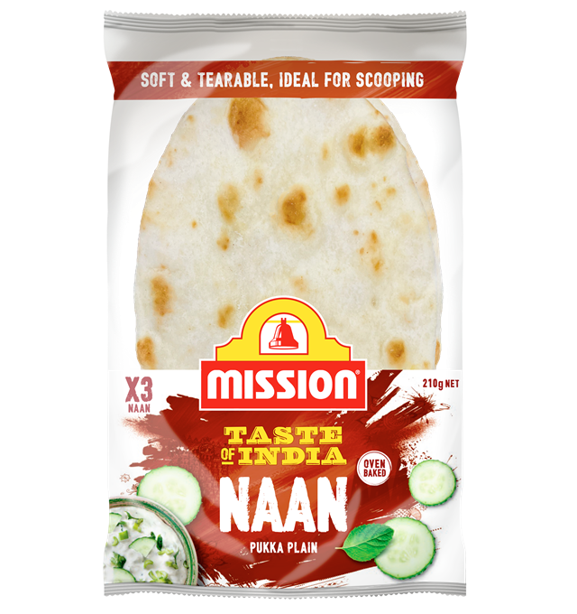 Mission Plain Naan 210G Front