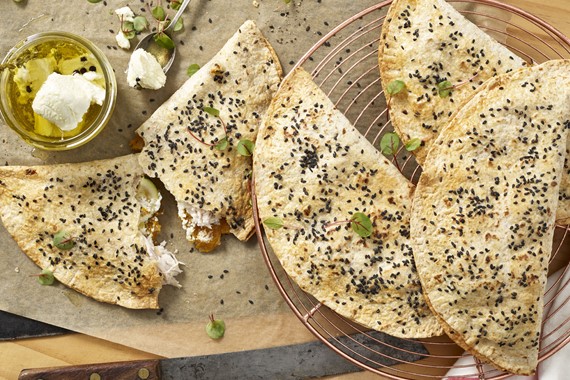 Roast Pumpkin, Chicken and Persian Feta Pasties