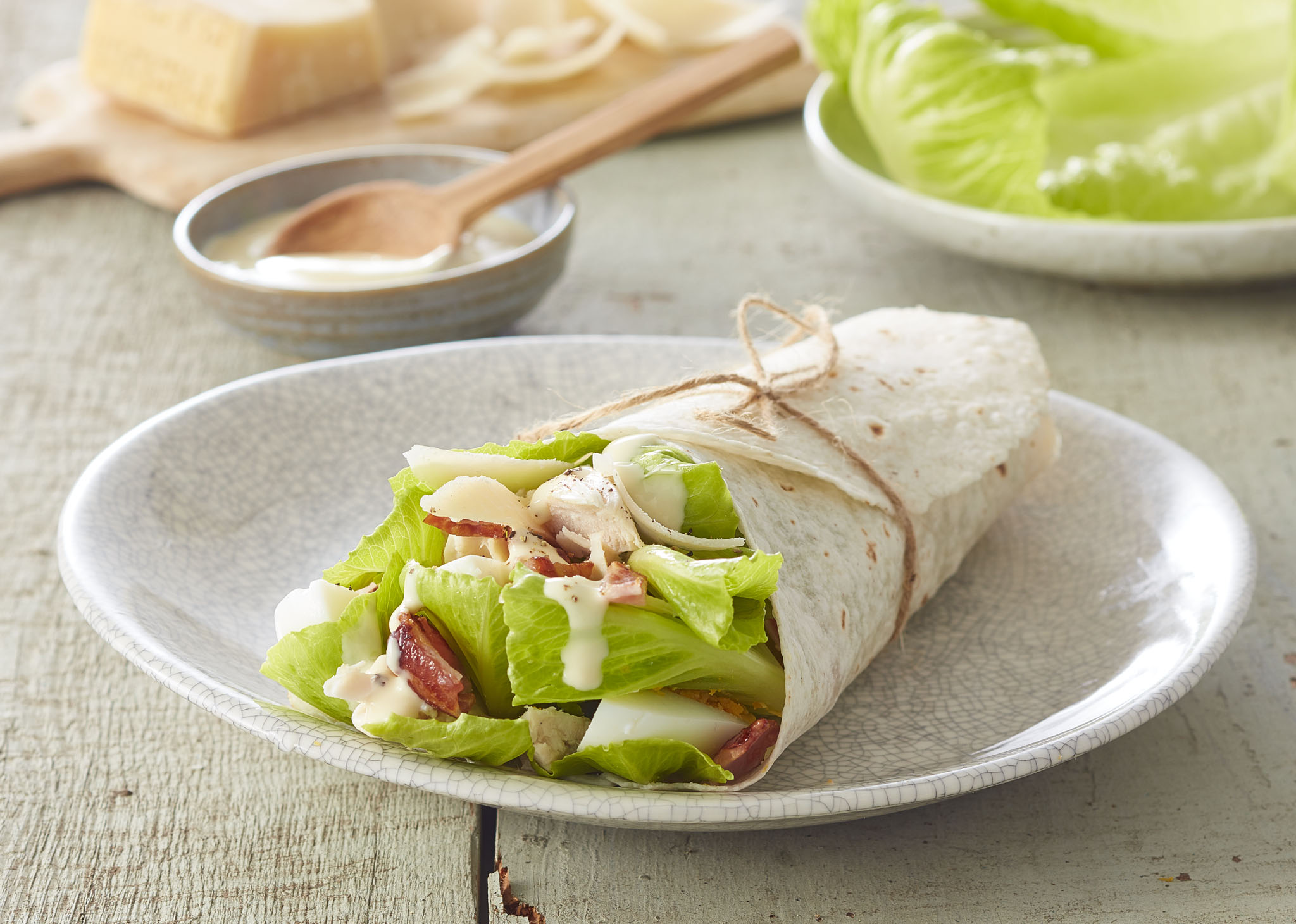 Grilled Chicken Caesar Salad Gluten Free Wraps