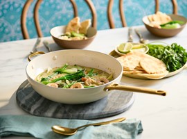 Thai Prawn Curry with Naan