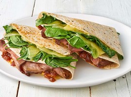 Beef, Cheese & Tomato Relish Wraps