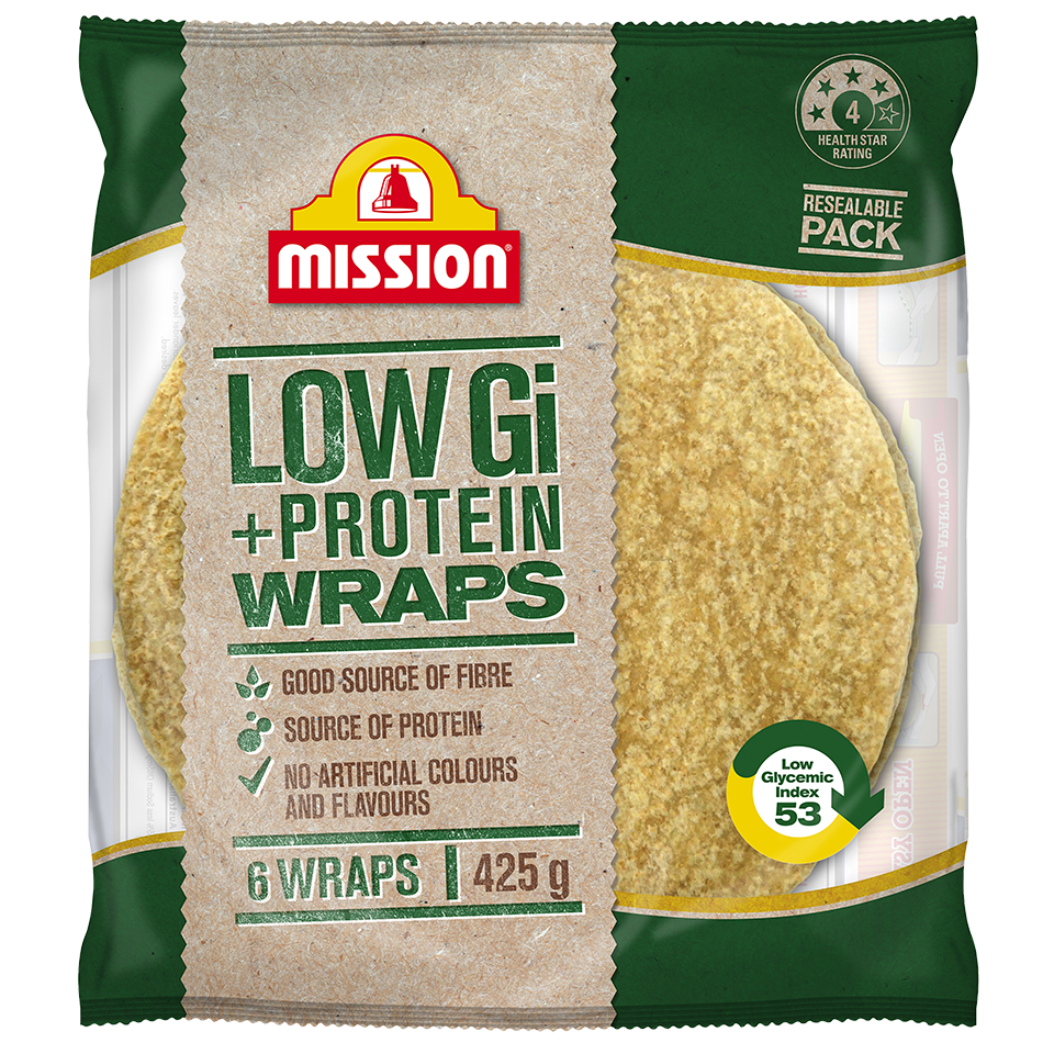 Mission Low Gi  + Protein Wraps