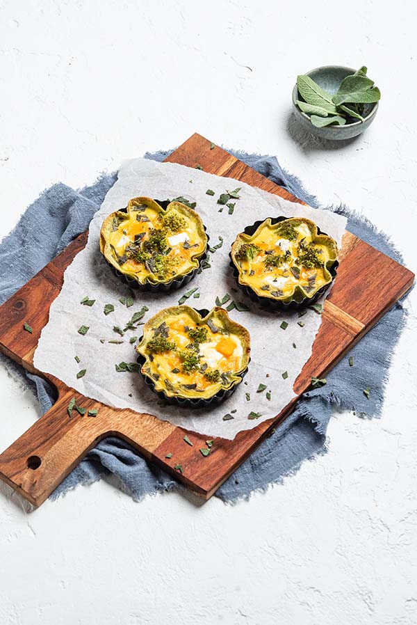 Vegetable and Goats Cheese Tart