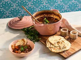Beef Casserole with Naan