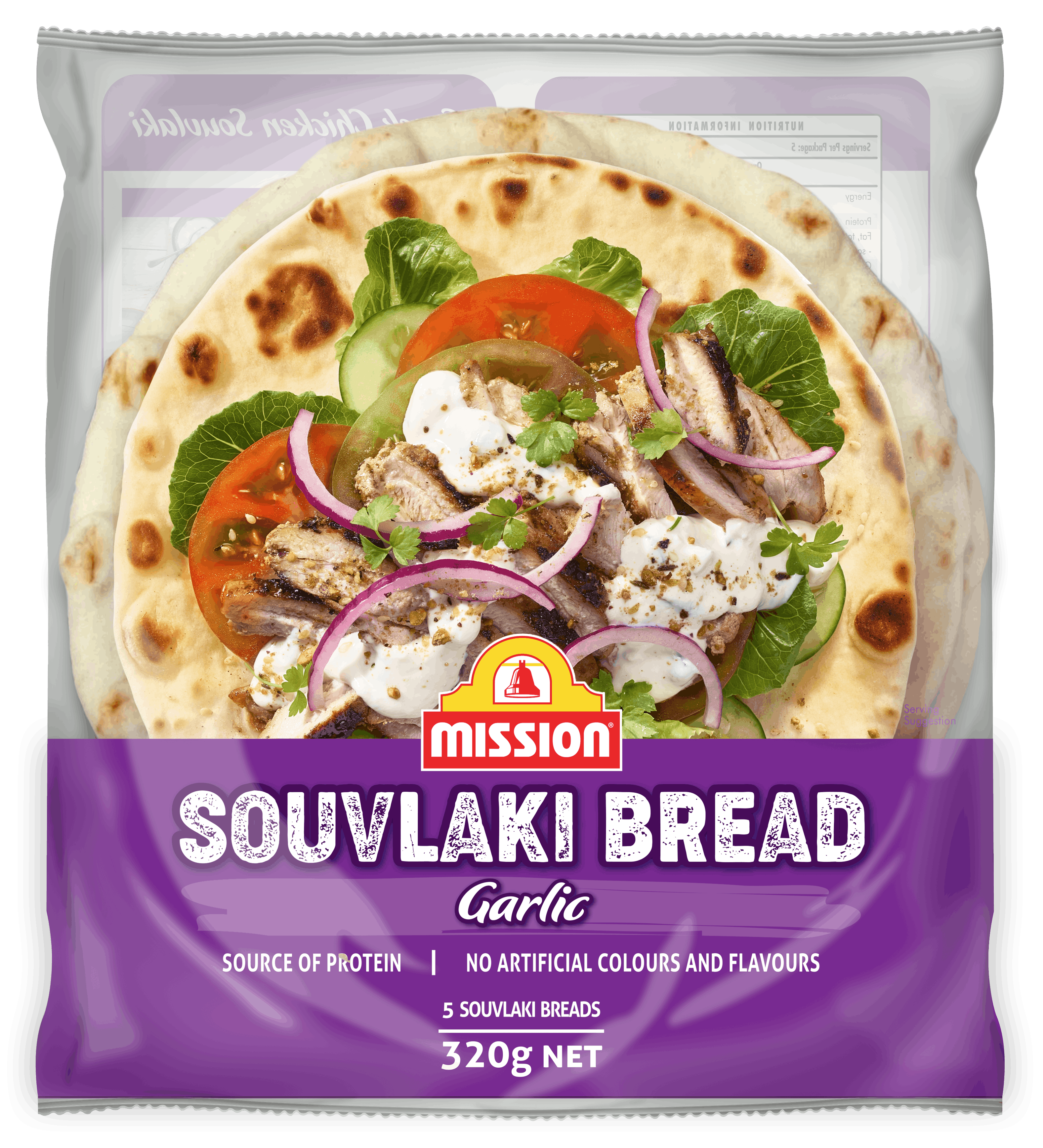 Mission Garlic Souvlaki Bread
