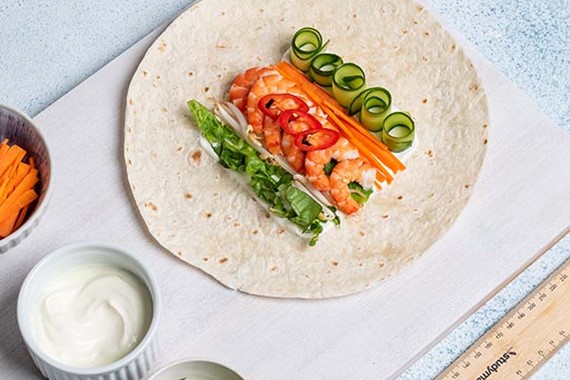 Pran's Wraps Prawn Wraps