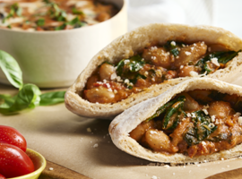 Butter Bean Pita Pockets