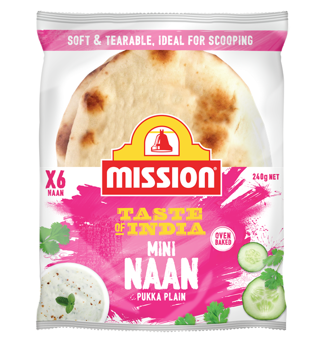 Mission Mini Naan 240G Front
