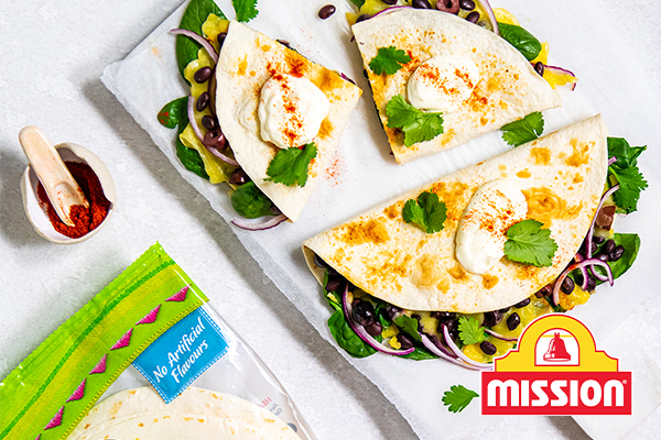 Loaded Vegetarian Quesadilla