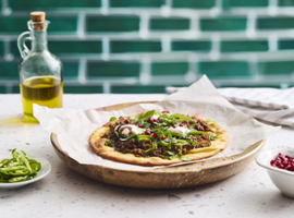 Lamb Souvlaki Flatbread