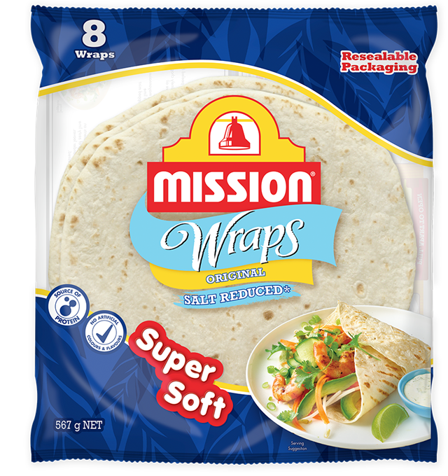 Mission Salt Reduced Original Wraps Render Logo
