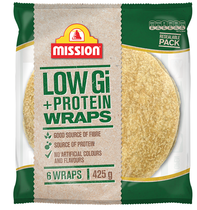 Mission Low Gi Wraps Render Logo