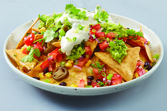 Tres Nachos with Mexican Black Beans