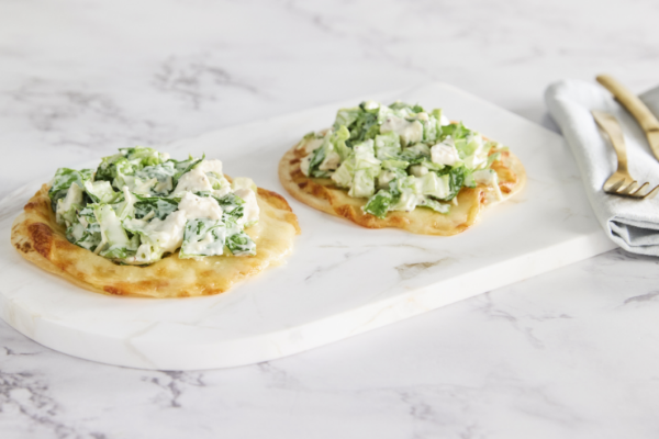 Chicken Caesar Salad Flatbreads